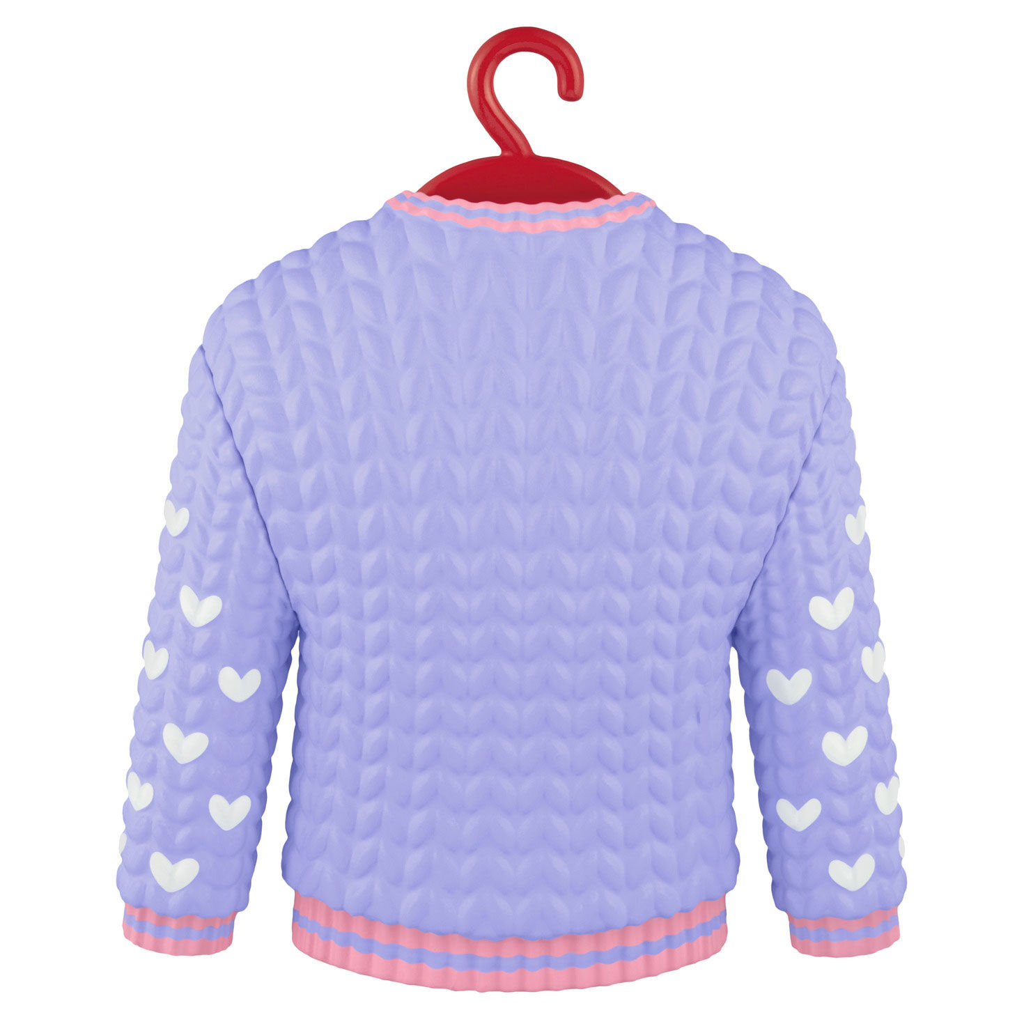 Granddaughter Snowman Purple Sweater Ornament Back image number 6