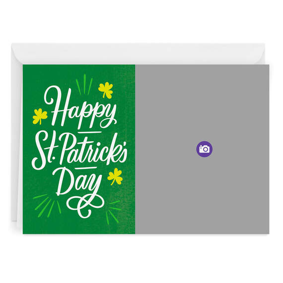 Personalized Shamrocks St. Patrick’s Day Photo Card, , large image number 6