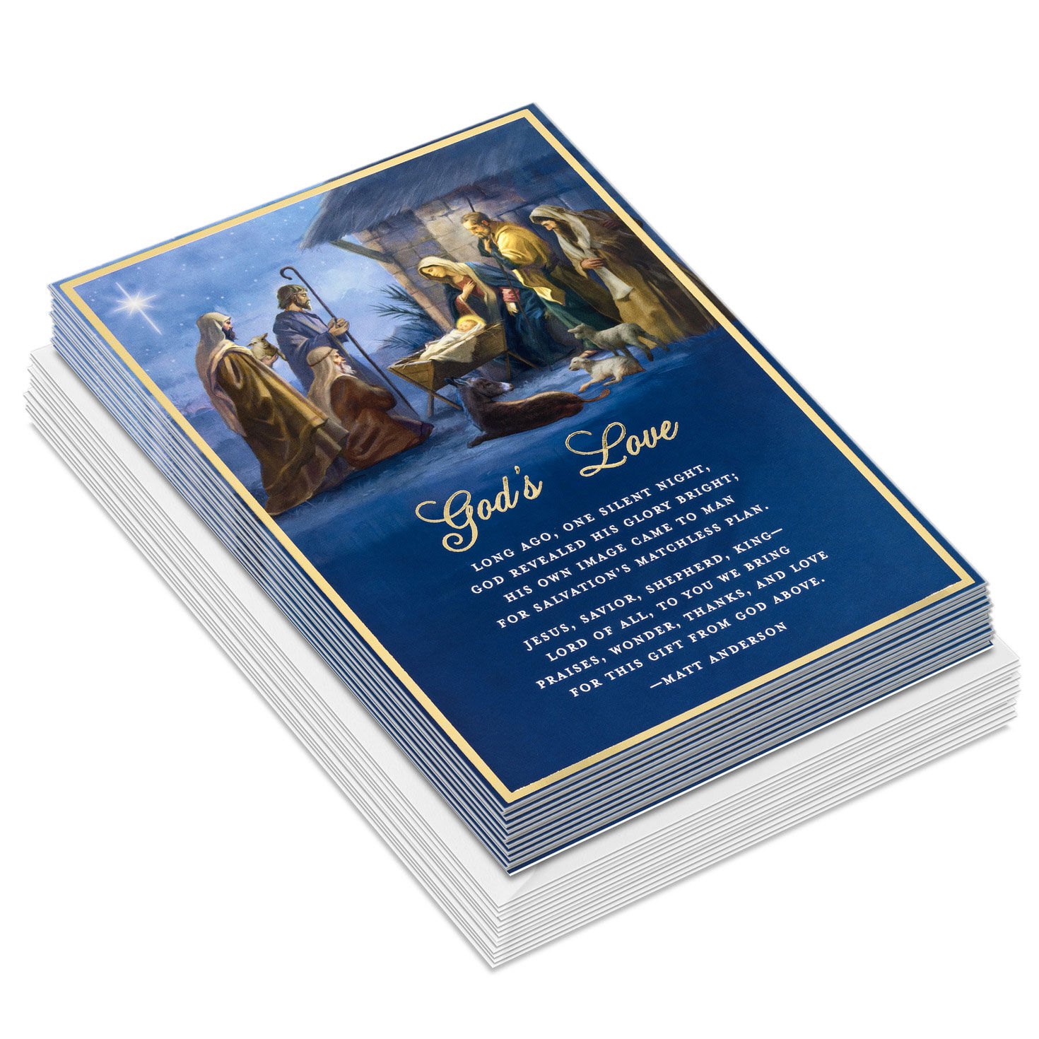 Nativity DaySpring Religious Christmas Cards stacked front image number 2