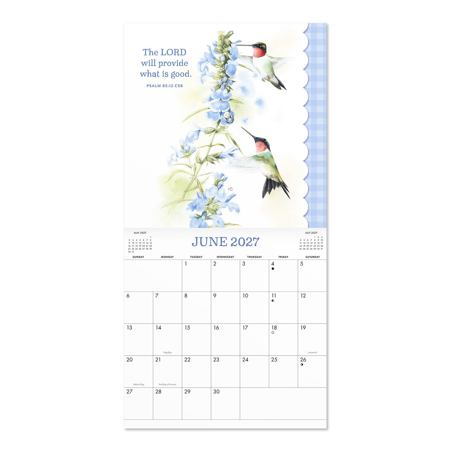 Marjolein Bastin Nature 2027 12-Month Wall Calendar open spread image number 3