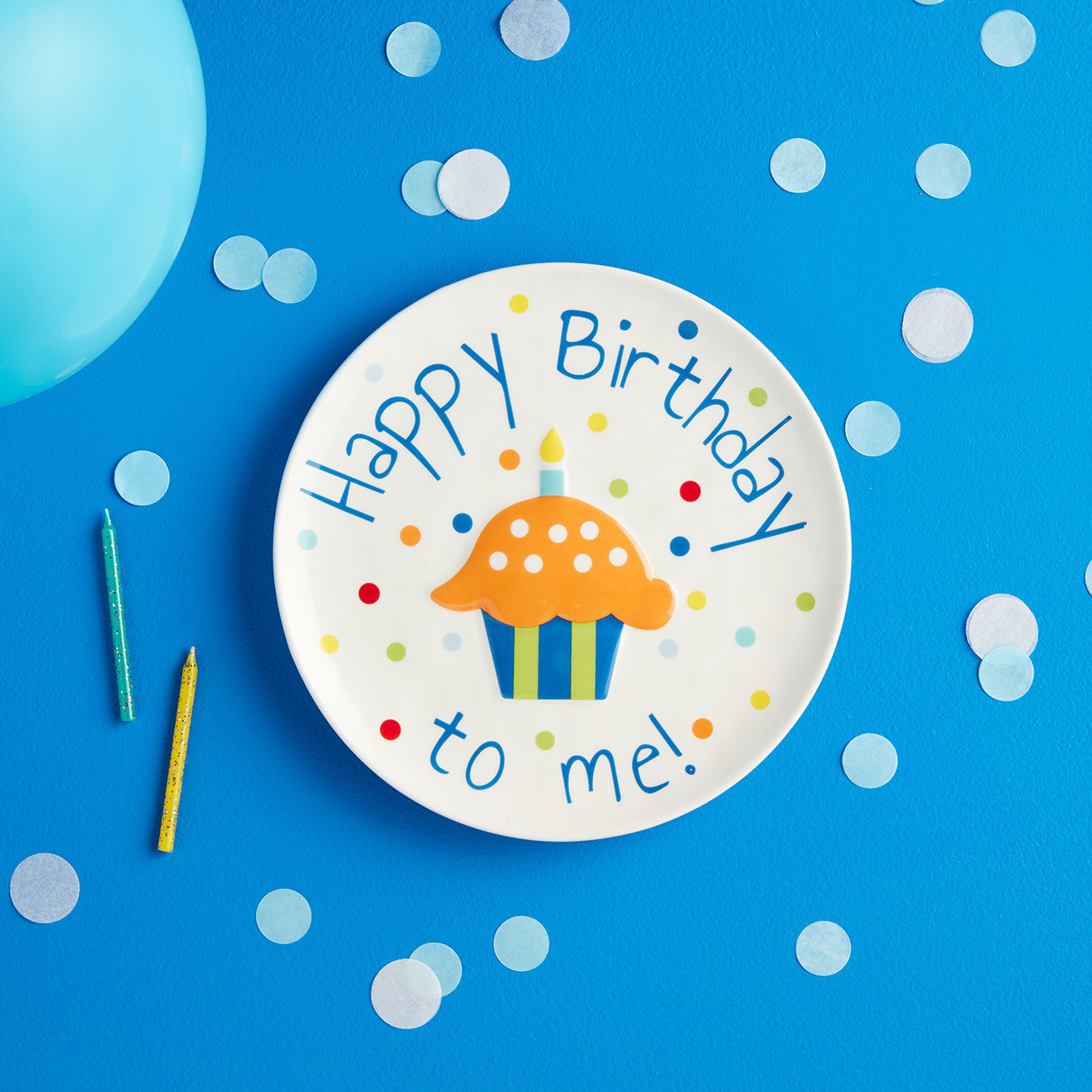 Mud Pie Musical Orange Cupcake Birthday Plate, 8" for only USD 20.00 | Hallmark