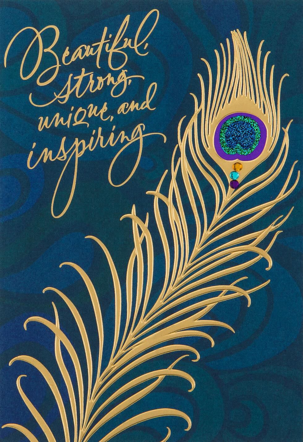 Beautiful and Strong Sister Birthday Card