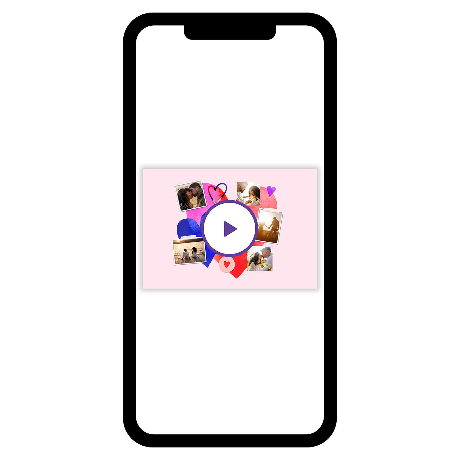 Artistic Hearts Love eCard