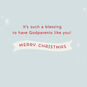 Tree and Critters Christmas Card for Godparents Sentiment image number 2