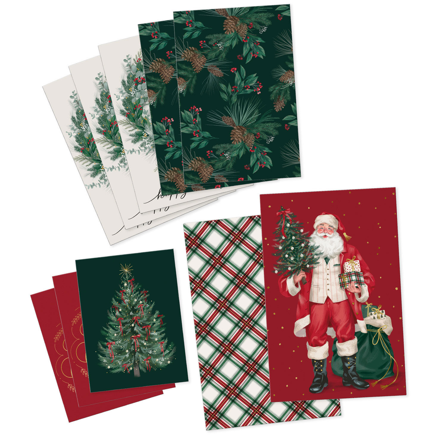 Classic 10-Pack Assortment Christmas Gift Boxes fronts flat image number 8