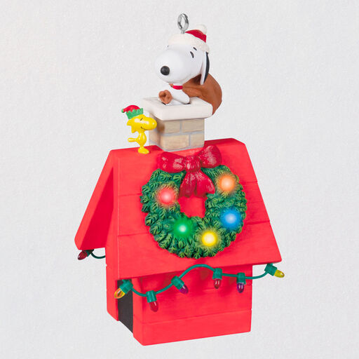 The Peanuts® Gang Up On the Housetop Musical Ornament With Light, 