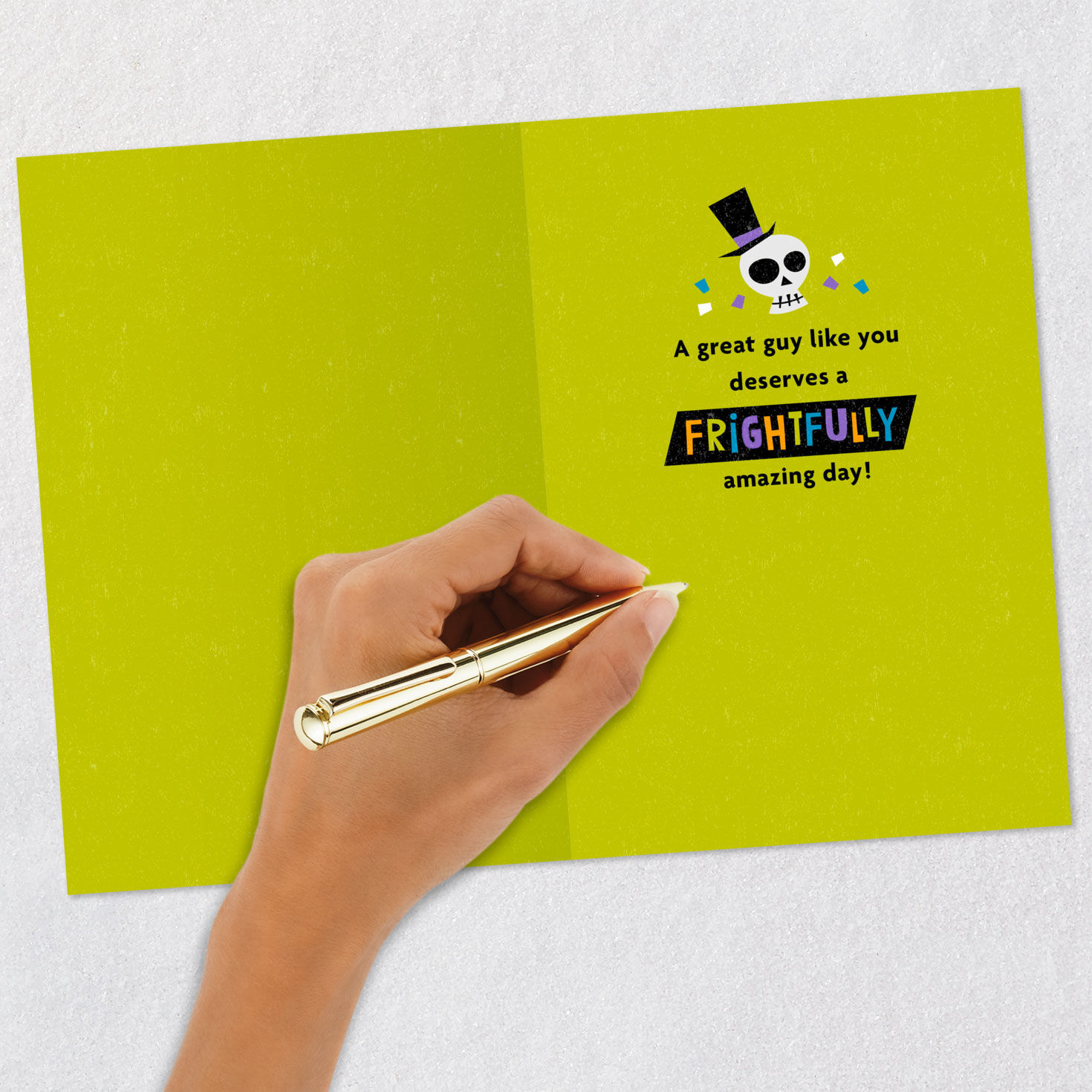 Frightful Fun Halloween Card for Grandson signing card image number 6