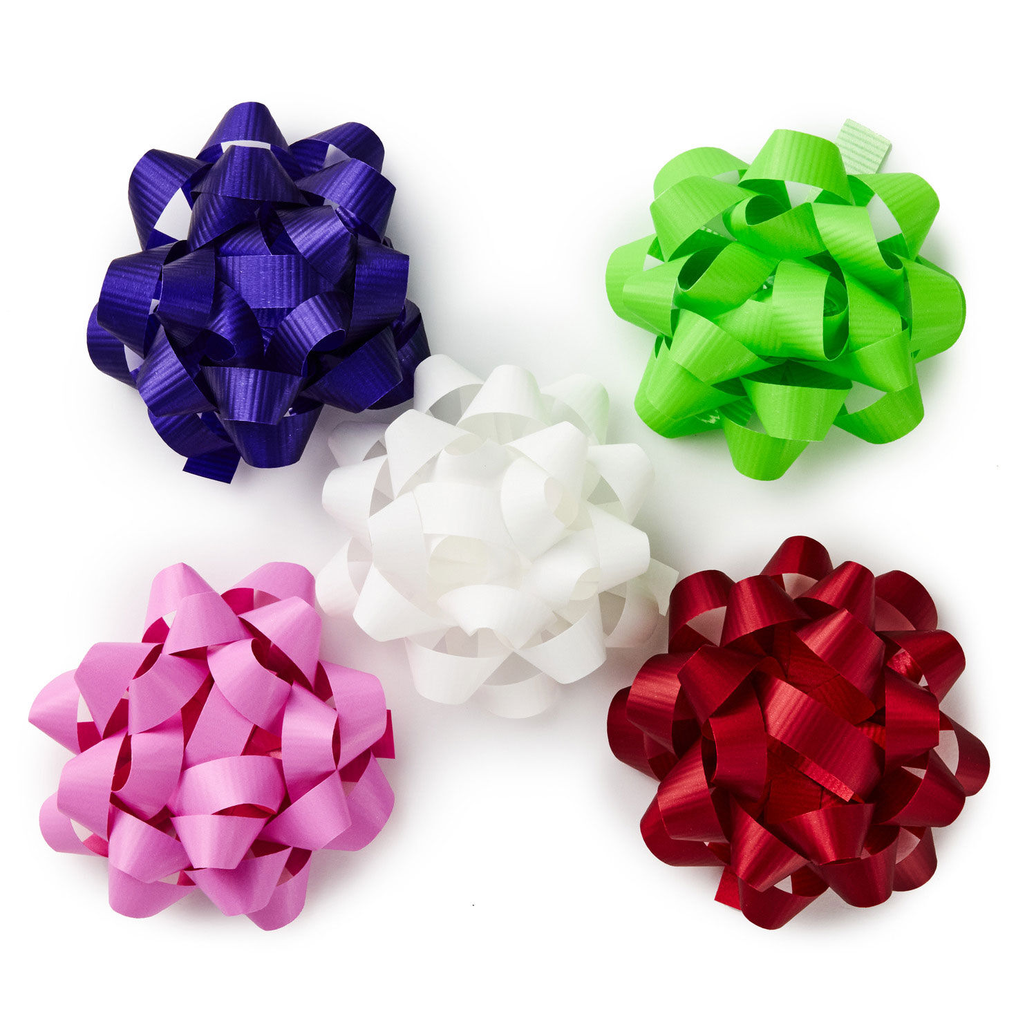 Red, Green, Blue, White and Pink Gift Bow Bag fronts image number 4
