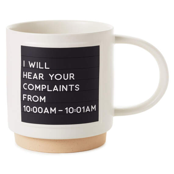 Complaints Funny Mug, 16 oz.