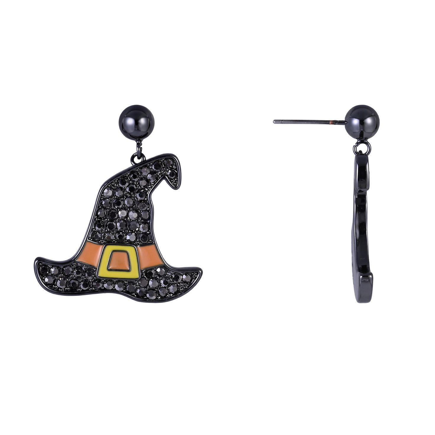 Witch Hat Earrings front and side image number 2
