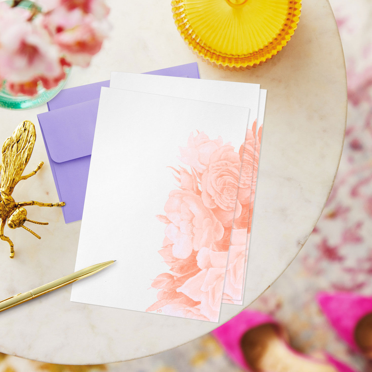 Marjolein Bastin Nature Boxed Stationery Set in use image number 5