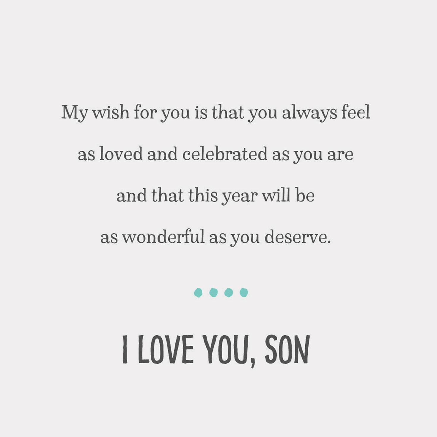 You Are Loved and Celebrated Birthday Card for Son - Greeting Cards ...