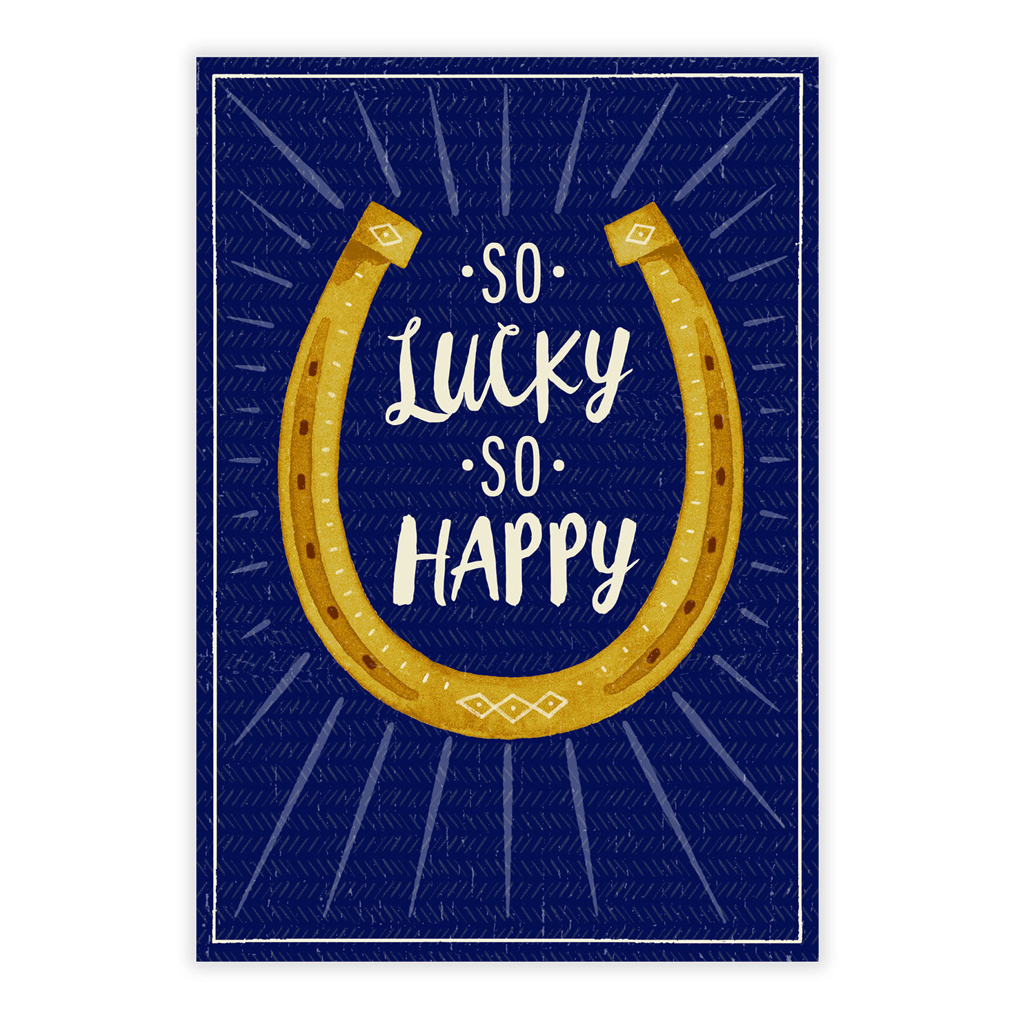 So Lucky So Happy Horseshoe Love eCard, , large image number 2