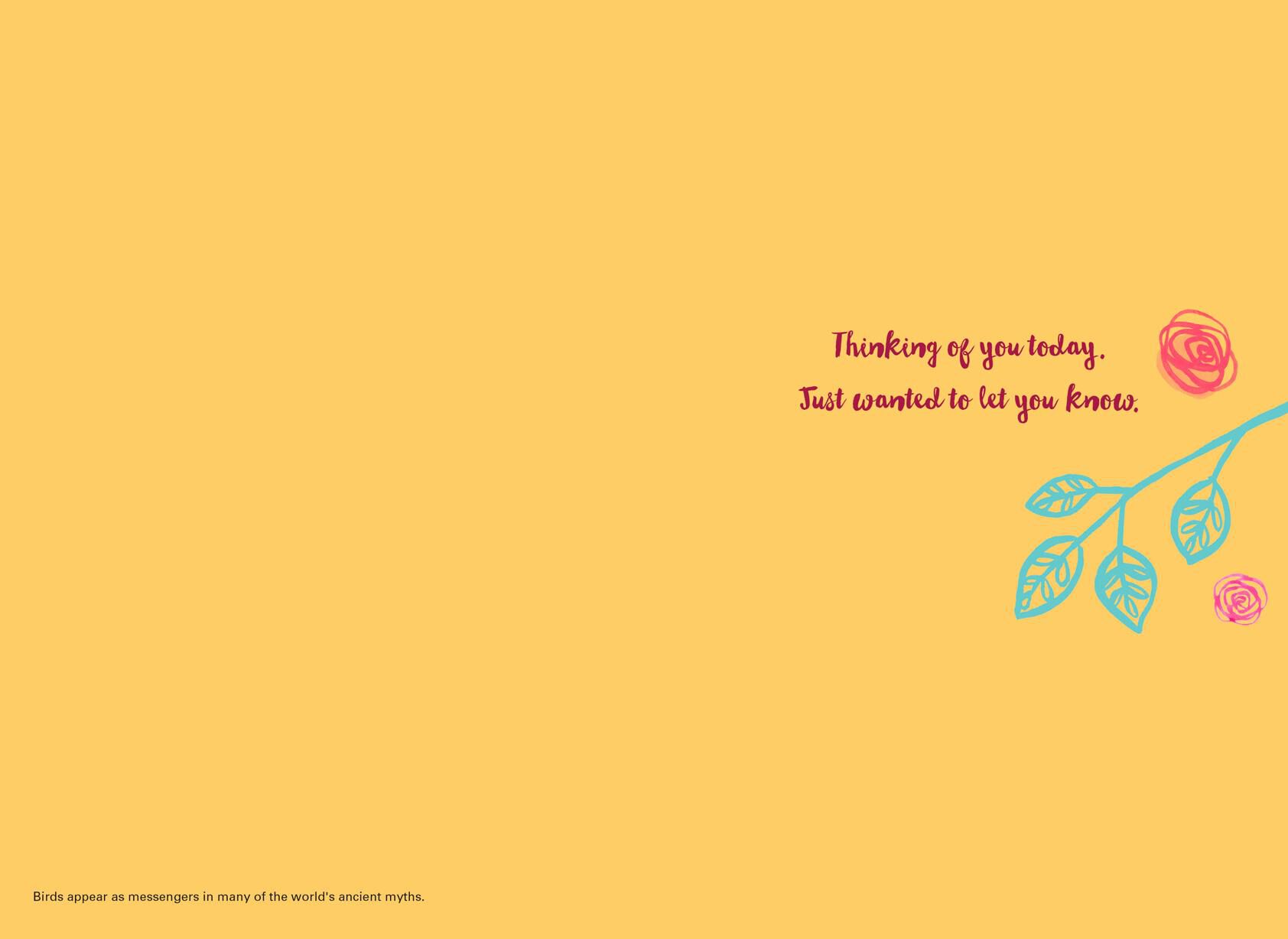 Floral Bird Friendship Card