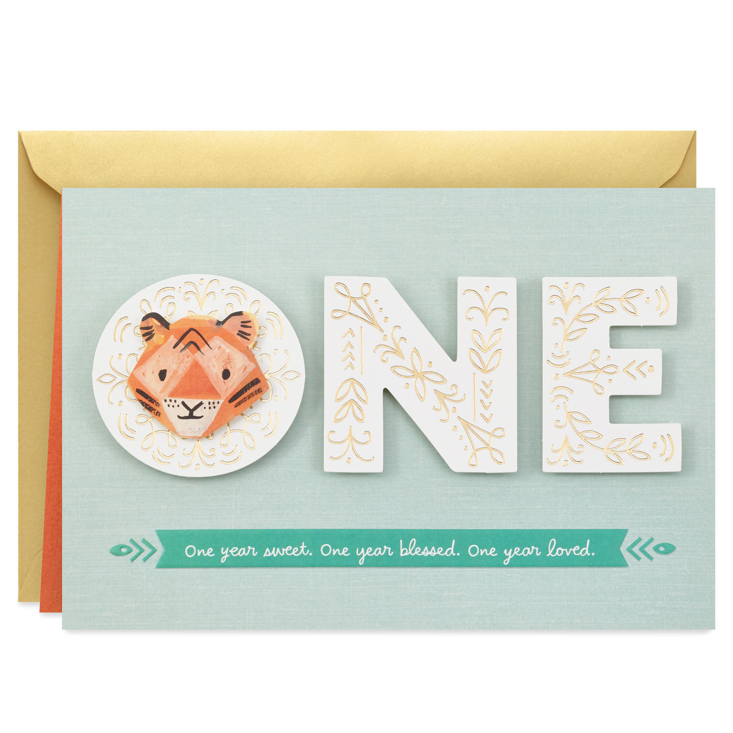 Cute Tiger Blessed and Loved First Birthday Card for only USD 5.99 | Hallmark