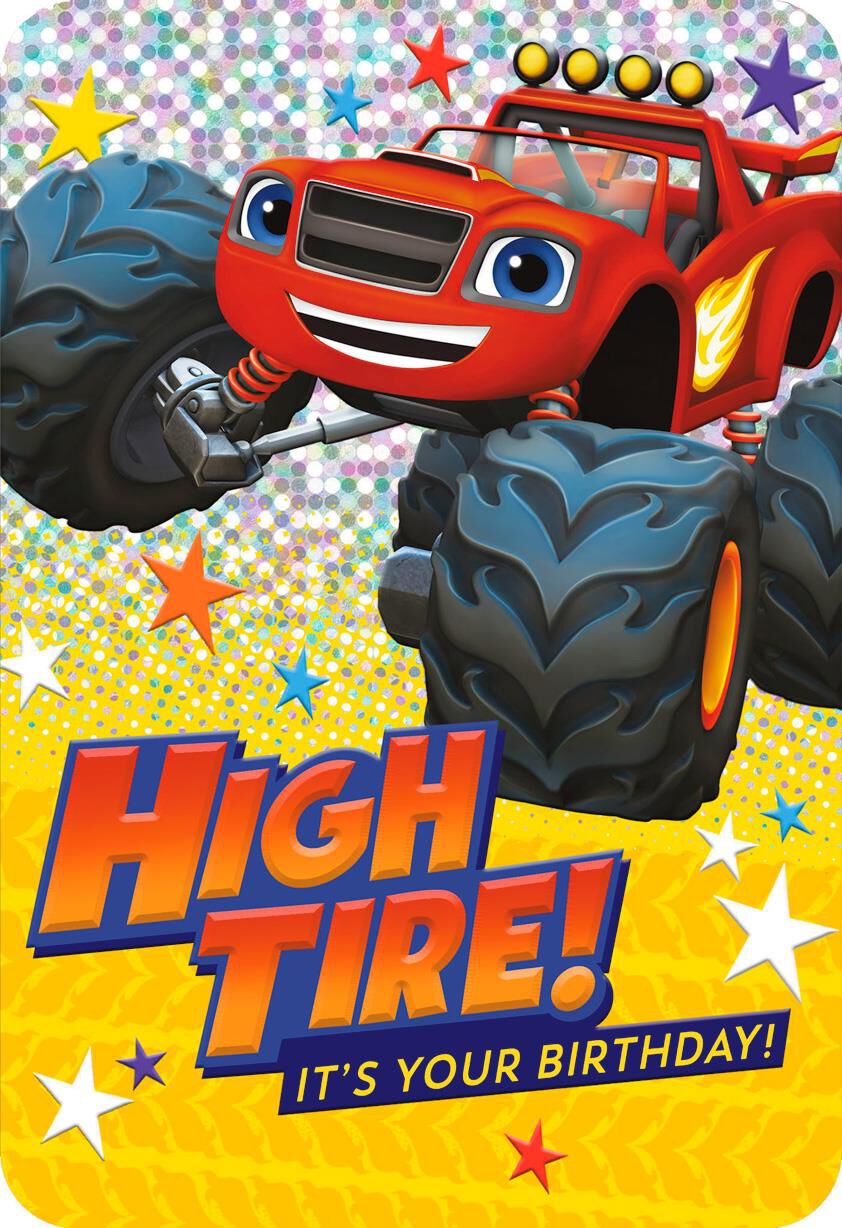Blaze and the Monster Machines Blazing Speeds Birthday Card