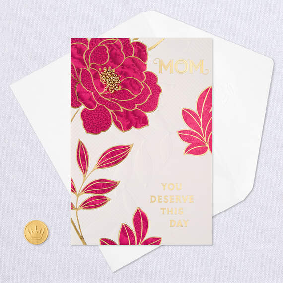 You Deserve This Day Mother's Day Card for Mom, , large image number 5
