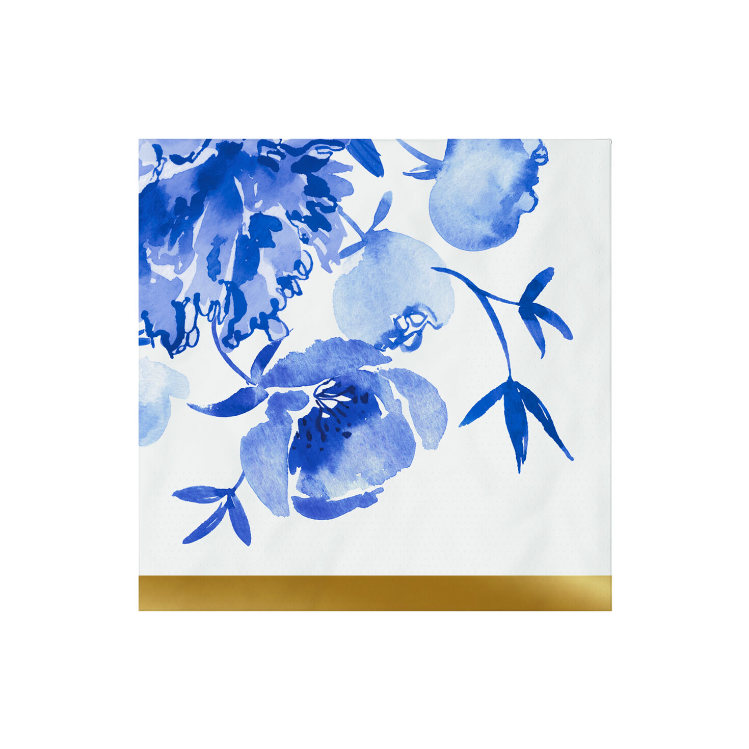Blue Watercolor Floral Cocktail Napkins, Set of 16 for only USD 4.49 | Hallmark