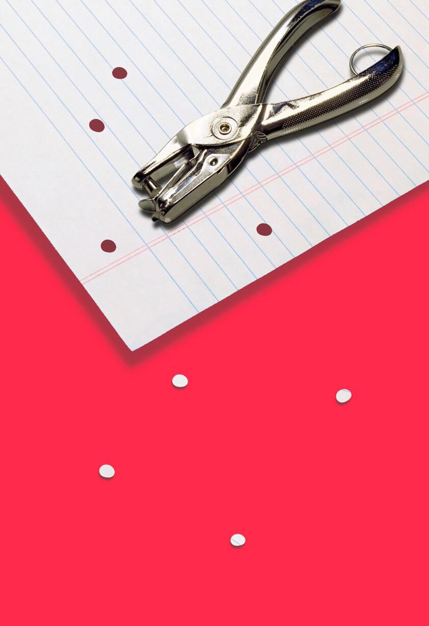 Love You a Hole Punch Funny Valentine's Day Card