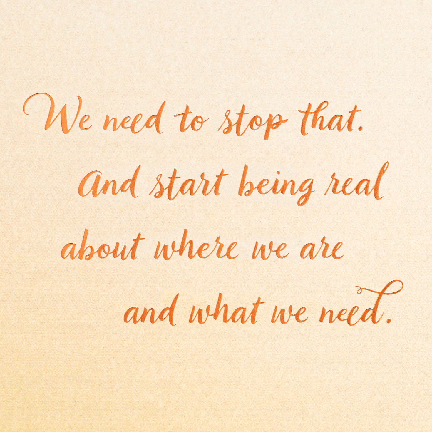 Being Real About What We Need Friendship Card, , large image number 2