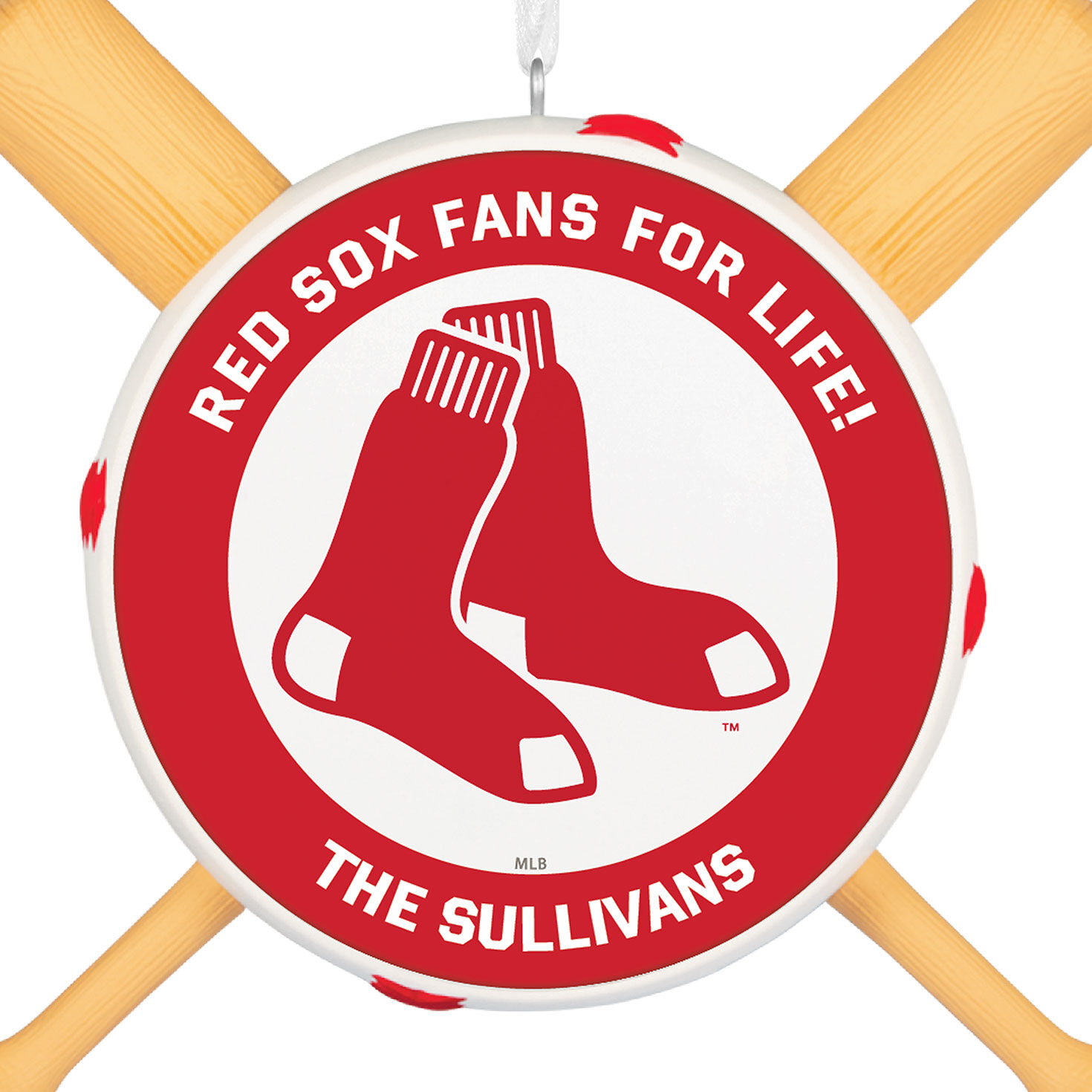 MLB Boston Red Sox™ Baseball Personalized Ornament