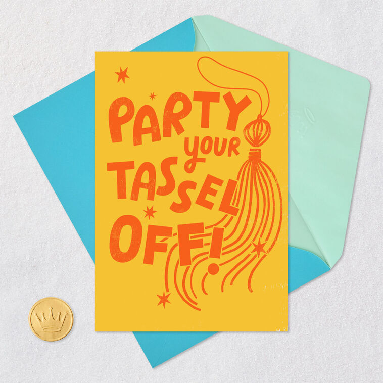 funny grad card ideas Hang in There, It Gets Worse Graduation the gown Sleazy Greetings Funny Graduation Card