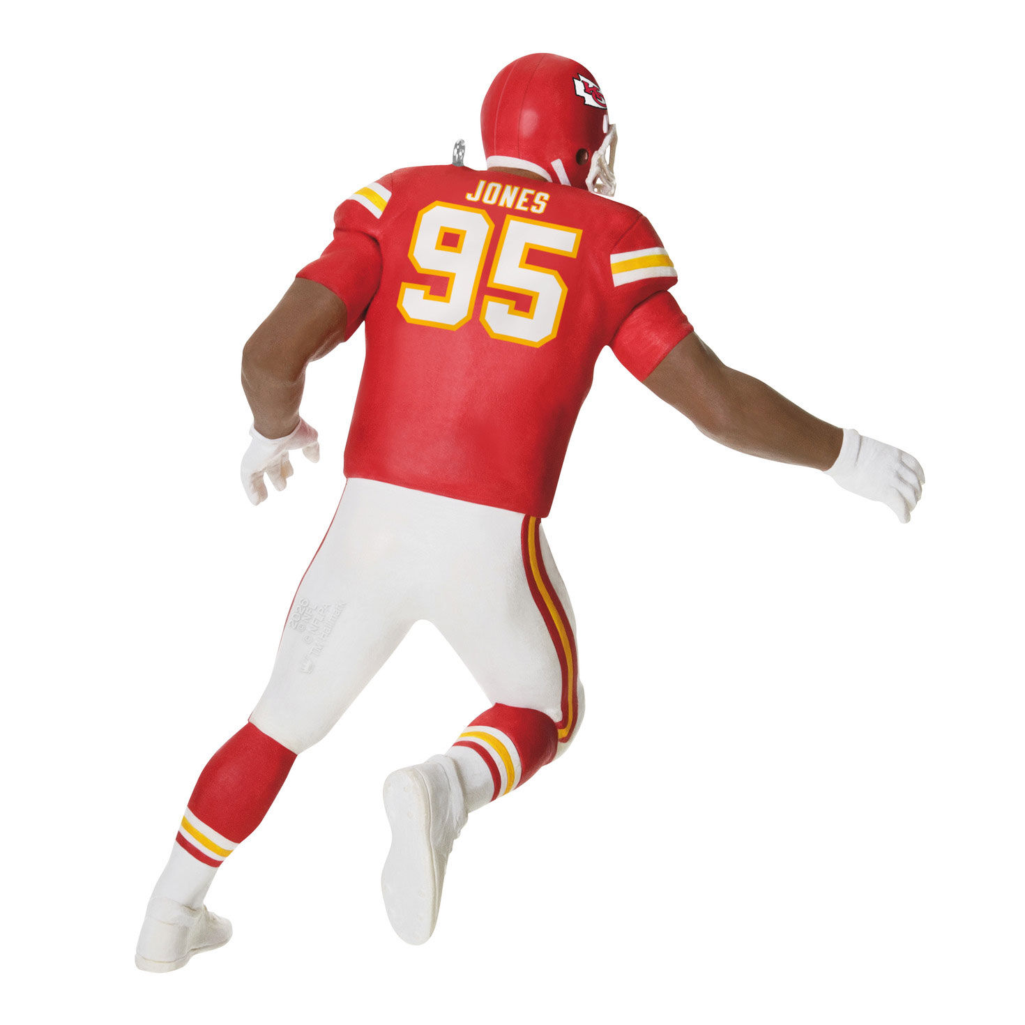 Kansas City Chiefs Chris Jones Keepsake Ornament Back image number 6