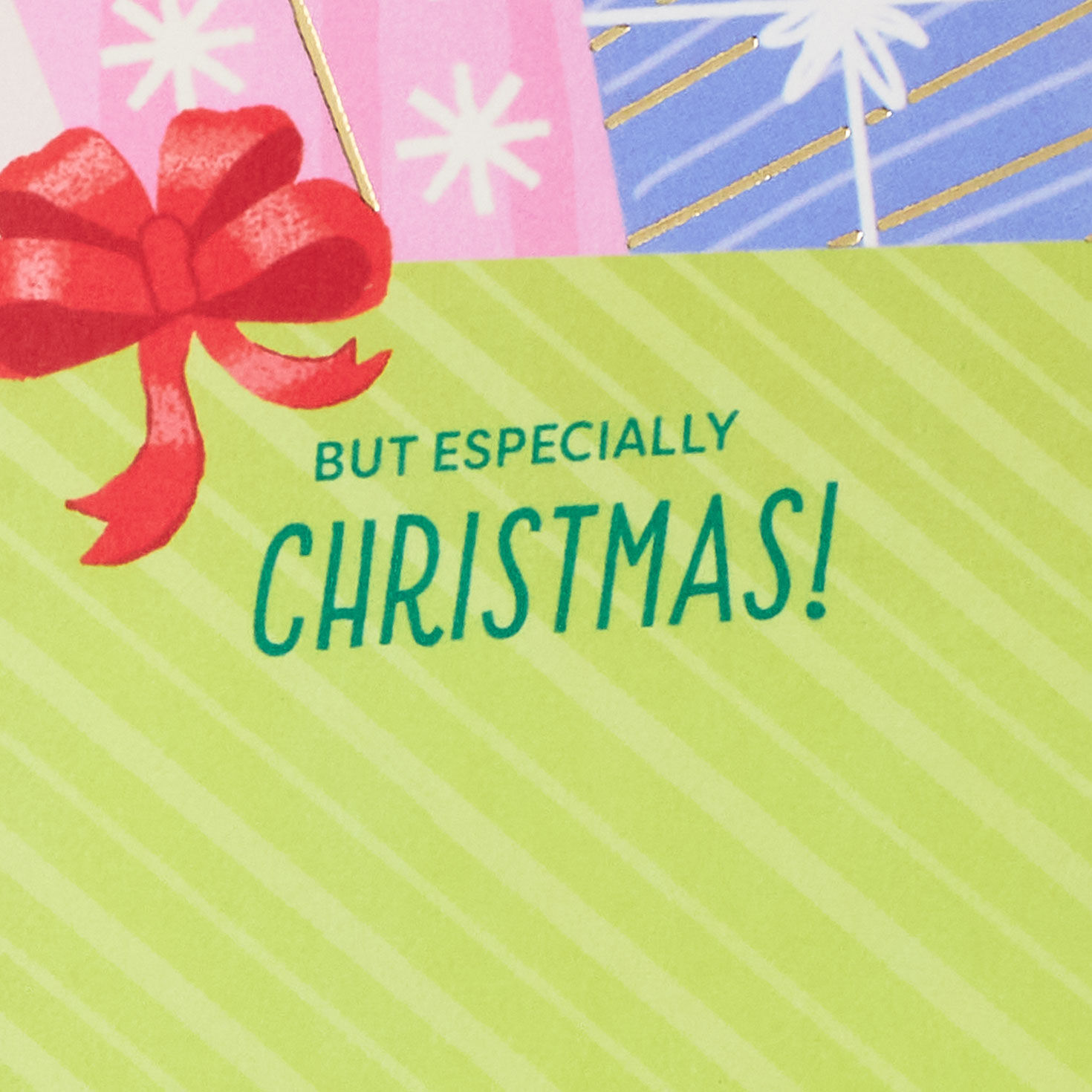 Stocking and Gifts Musical Christmas Card sentiment image number 2