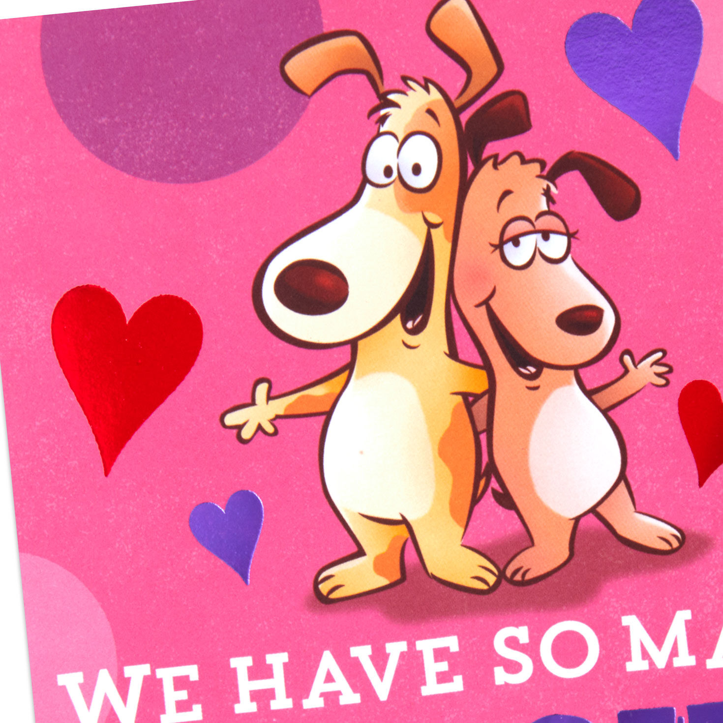 Cute Dogs Funny Pop-Up Valentine From Both Card Front Detail image number 3
