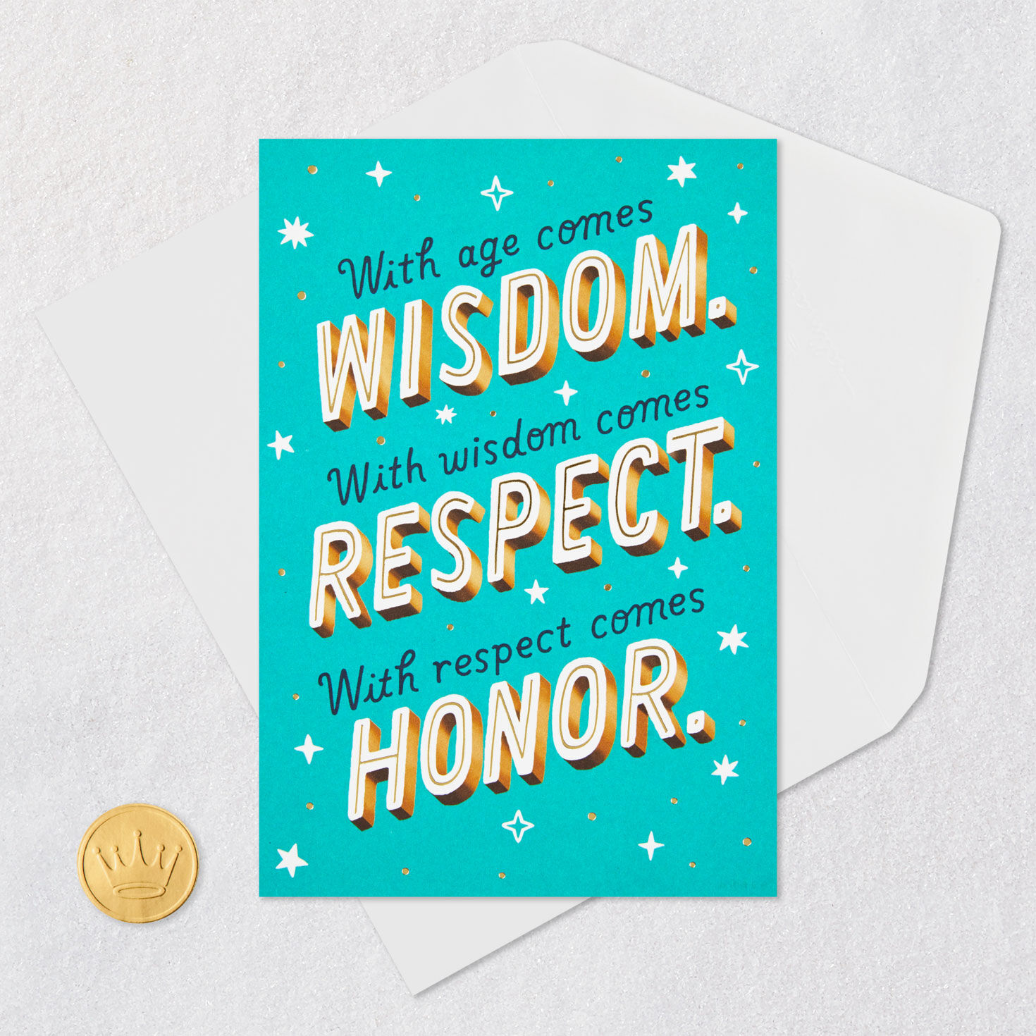 With Age Comes Wisdom Funny Birthday Card, , large image number 5