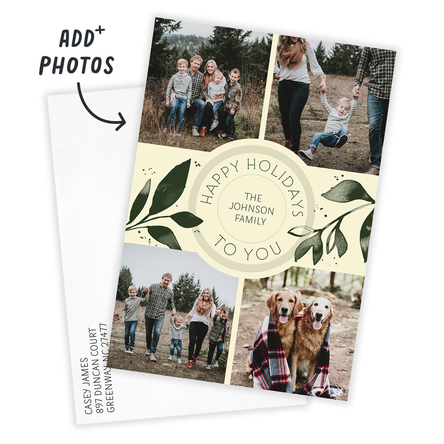 Happy to You Flat Holiday Photo Card, , large image number 2