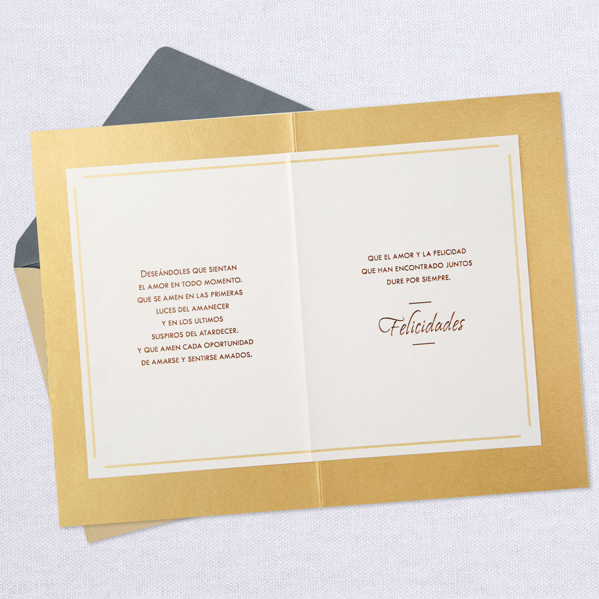 Everything Starts With Love SpanishLanguage Wedding Card Greeting