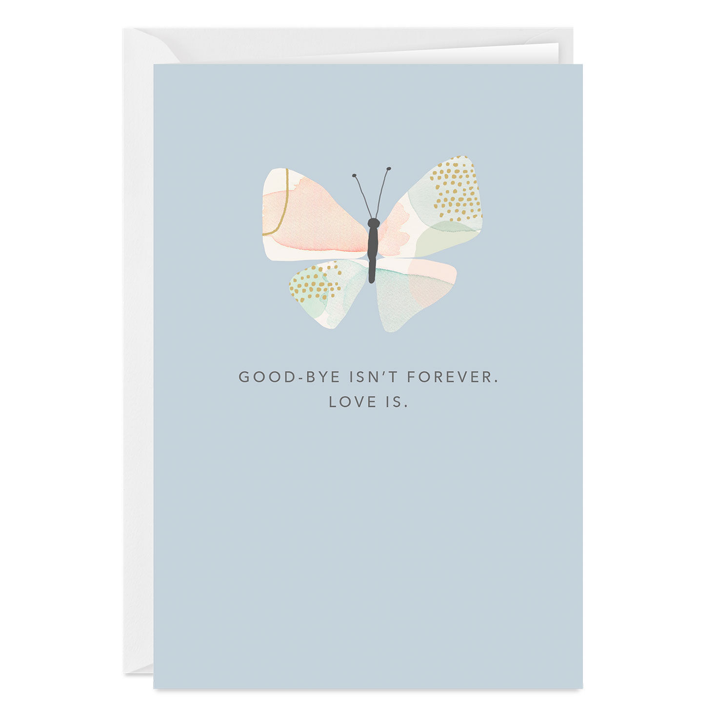Love Is Forever Custom Sympathy Card, , large image number 1