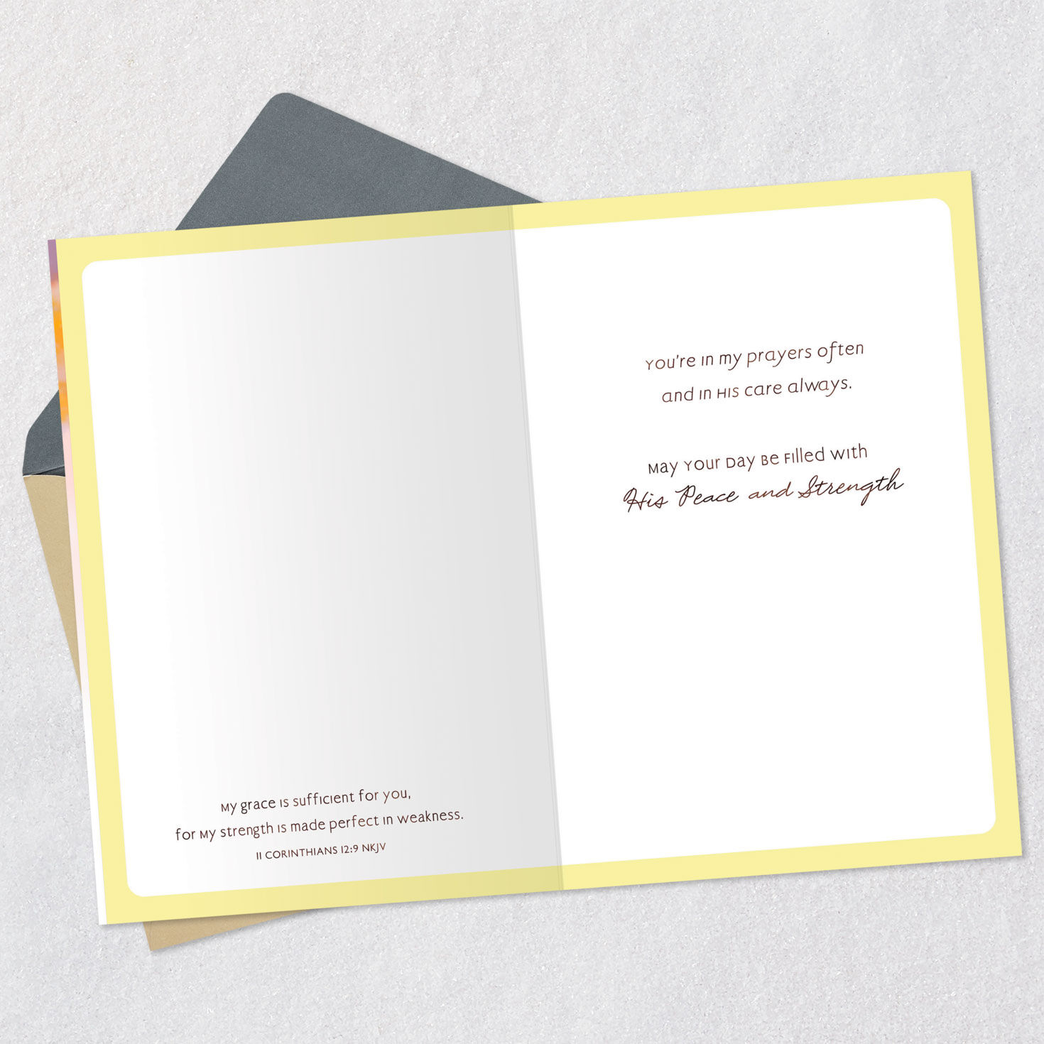 You're in My Prayers and God's Care Always Religious Encouragement Card, , large image number 3