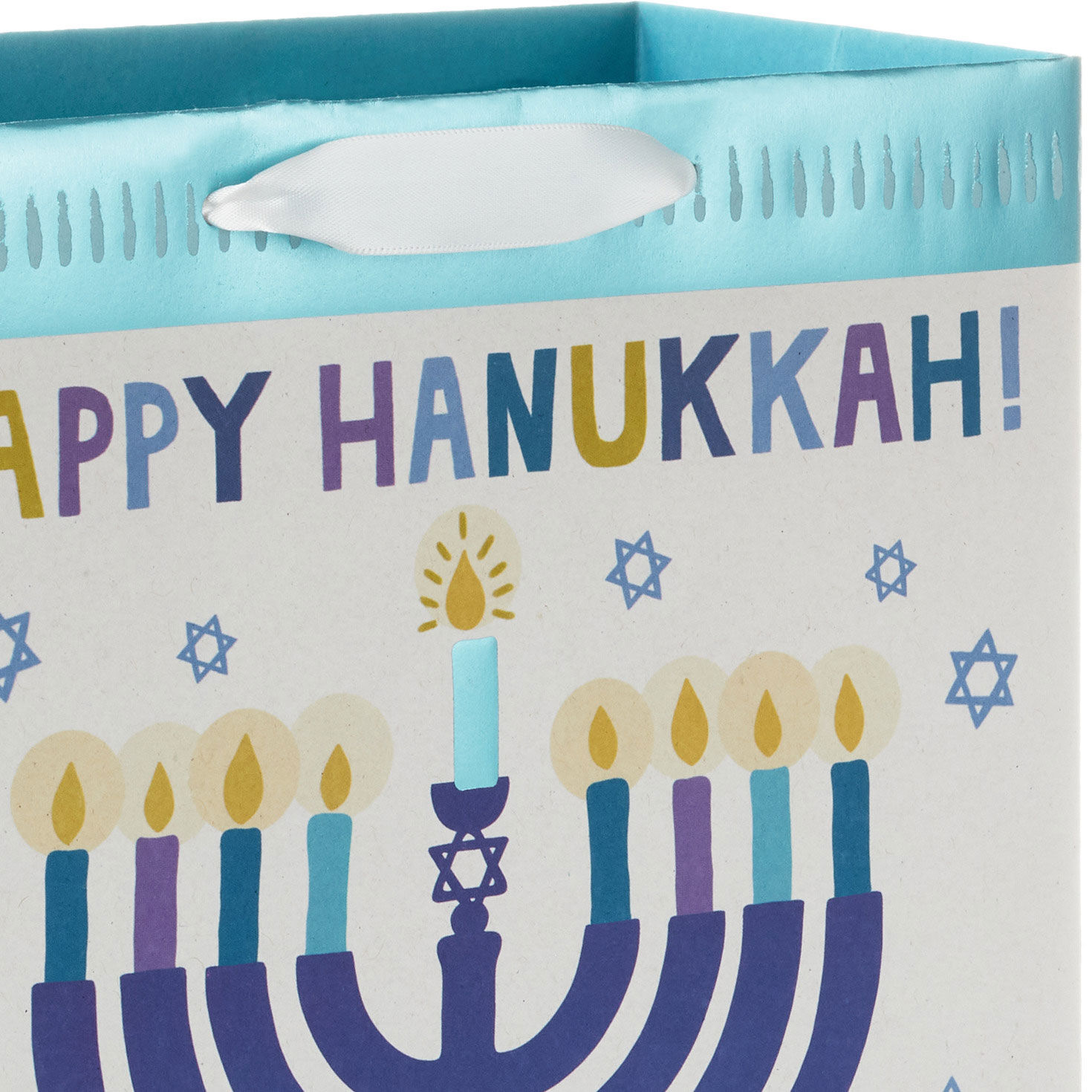 9.6" Glowing Menorah Medium Hanukkah Gift Bag for only USD 3.49 | Hallmark