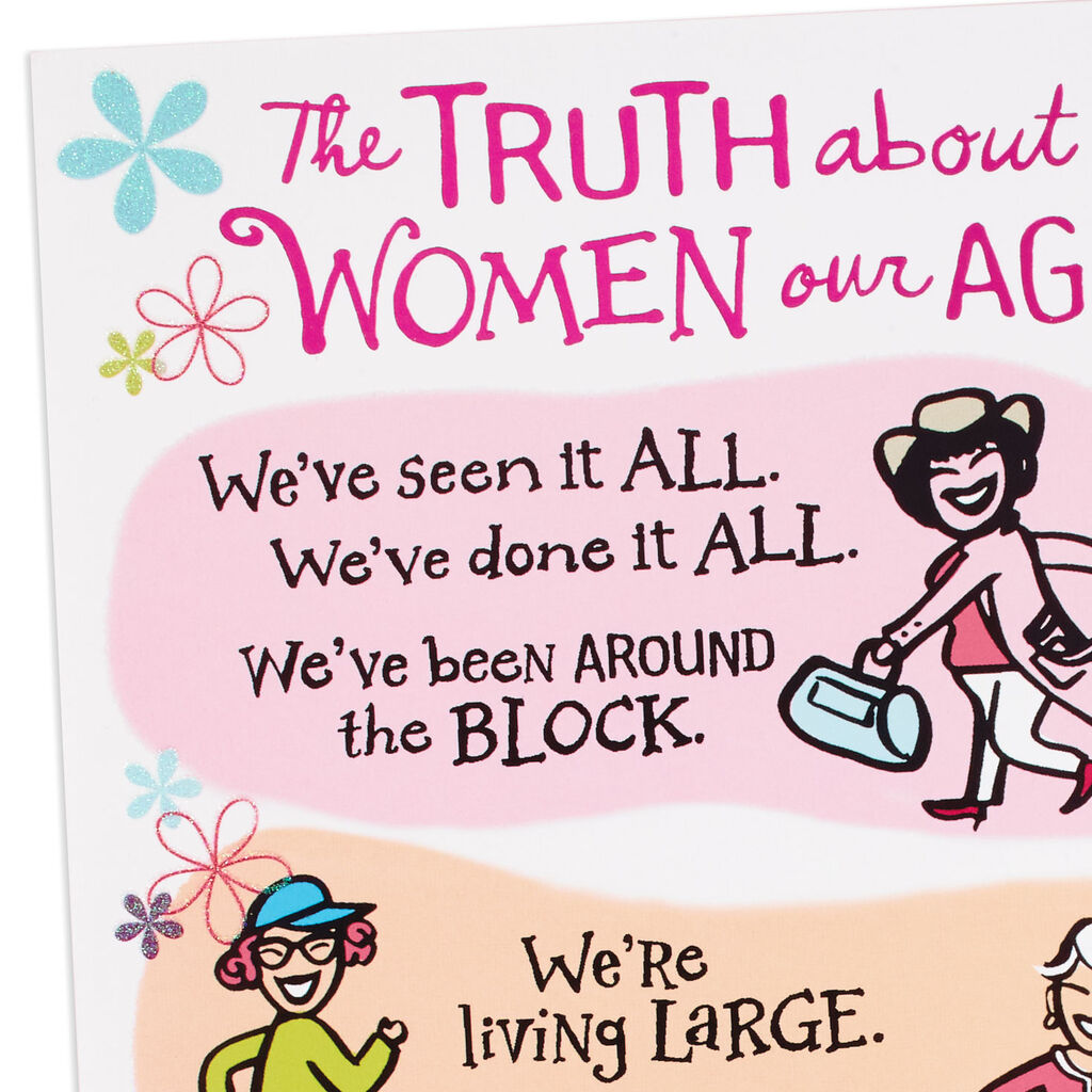Women Our Age Funny Birthday Card For Friend Greeting Cards