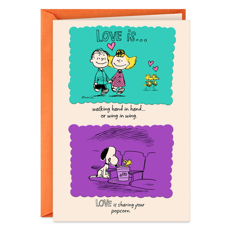 Charlie Brown, Snoopy and Woodstock Peanuts Anniversary Card  image number 1