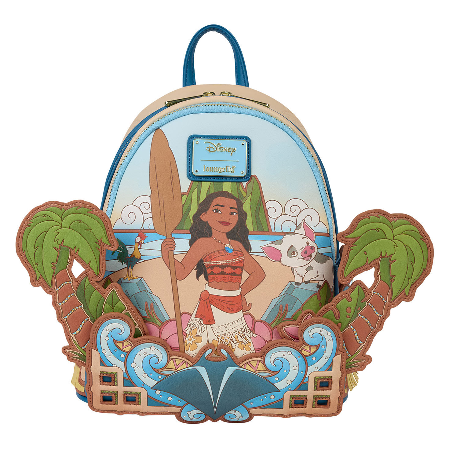 Disney Moana Palm Tree Scene Mini Backpack front image number 2