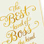 Gold Script You're the Best Boss's Day Card, , large image number 4