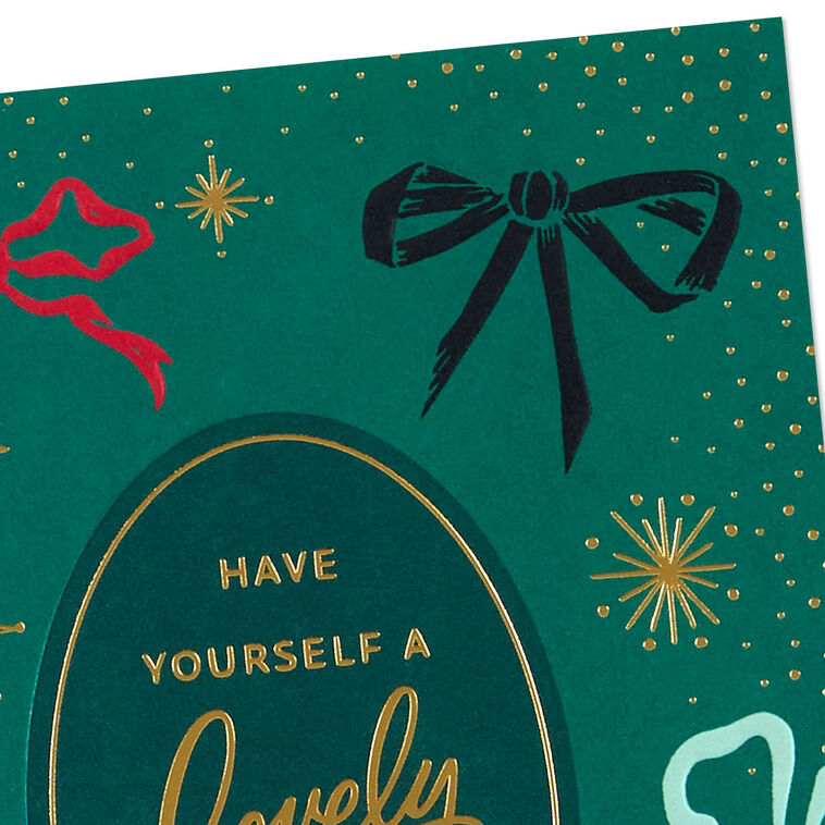 Ribbons and Bows Christmas Card Card Front Detail image number 4