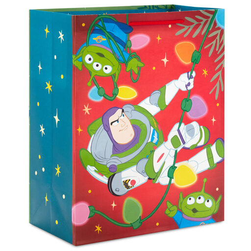 13" Disney/Pixar Toy Story Buzz and Woody Large Christmas Gift Bag, 