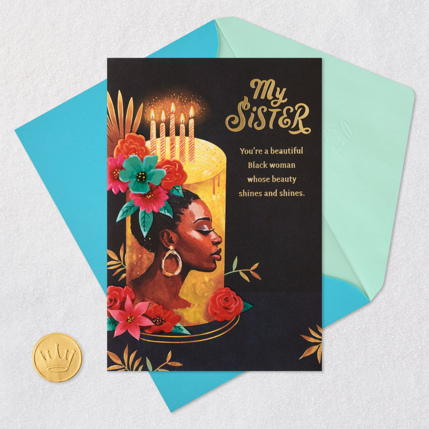 Your Beauty Shines Birthday Card for Sister for only USD 4.59 | Hallmark