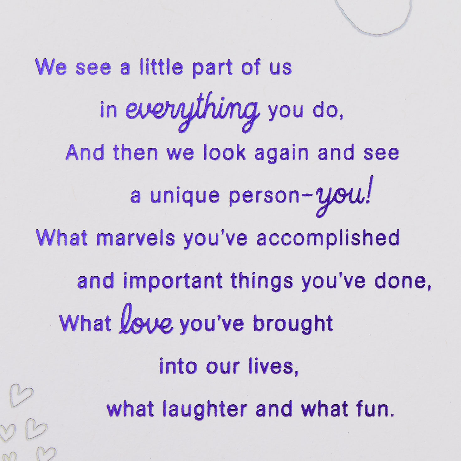 Purple Circles and Flowers Birthday Card From Both Card Front image number 2
