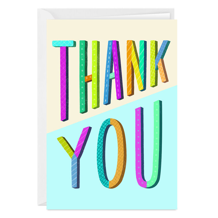 Bright and Bold Custom Thank-You Card