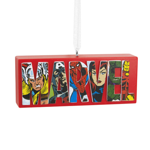 Marvel Comics Heroes and Villains Logo Hallmark Ornament, 