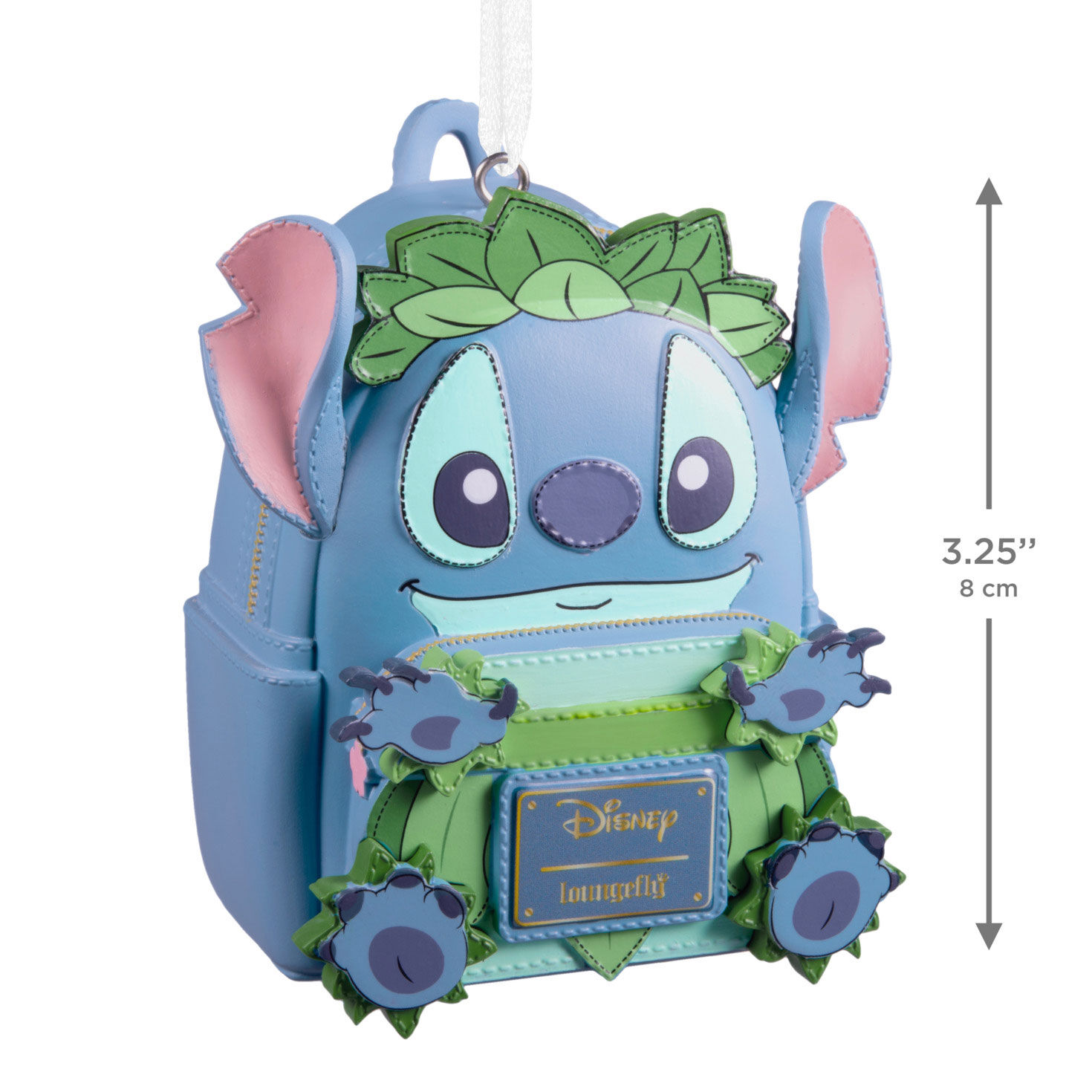 Stitch Loungefly Backpack Christmas Ornament measurement image number 3