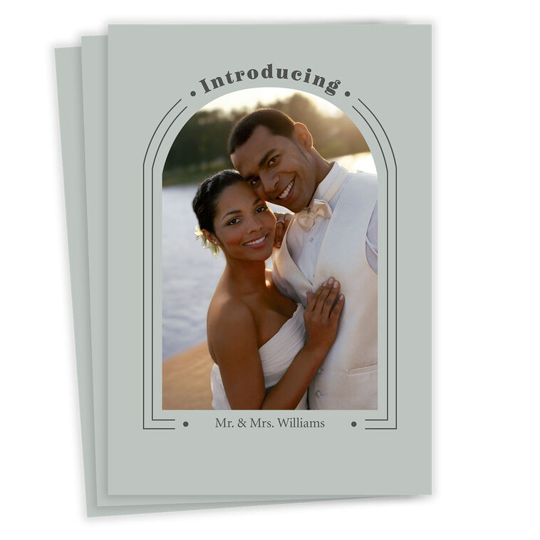 Introducing Us Wedding Announcement