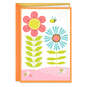 Flowers and Bee Blank Card, , large image number 1