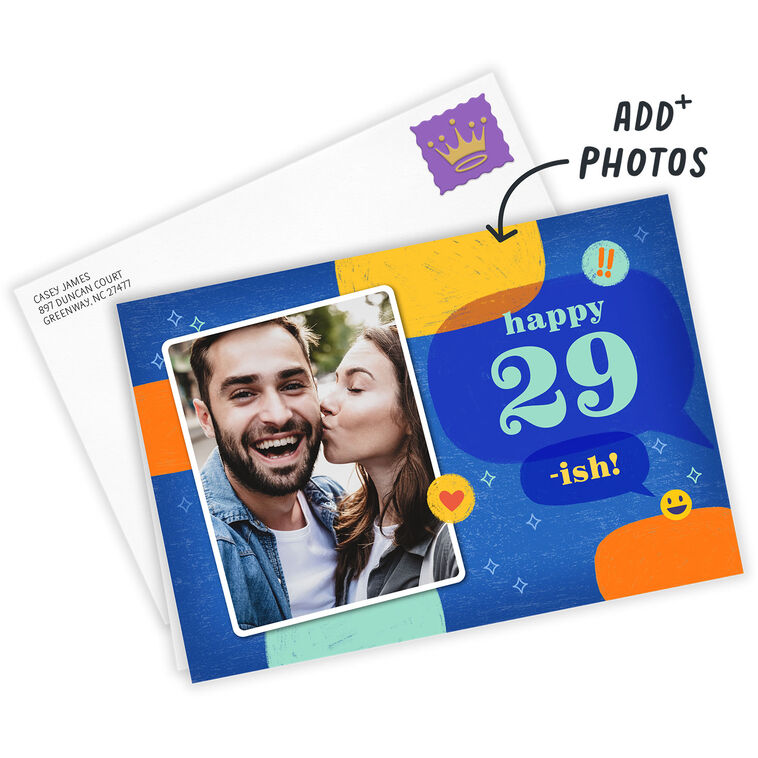 Fun Designs and Icons Custom Birthday Card, , large image number 2
