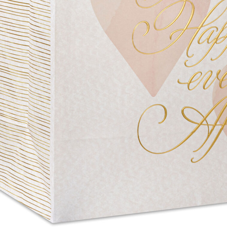 Happily Ever After Medium Wedding Gift Bag Base/Side Detail image number 5